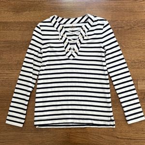 Kate Spade Striped Nautical Top